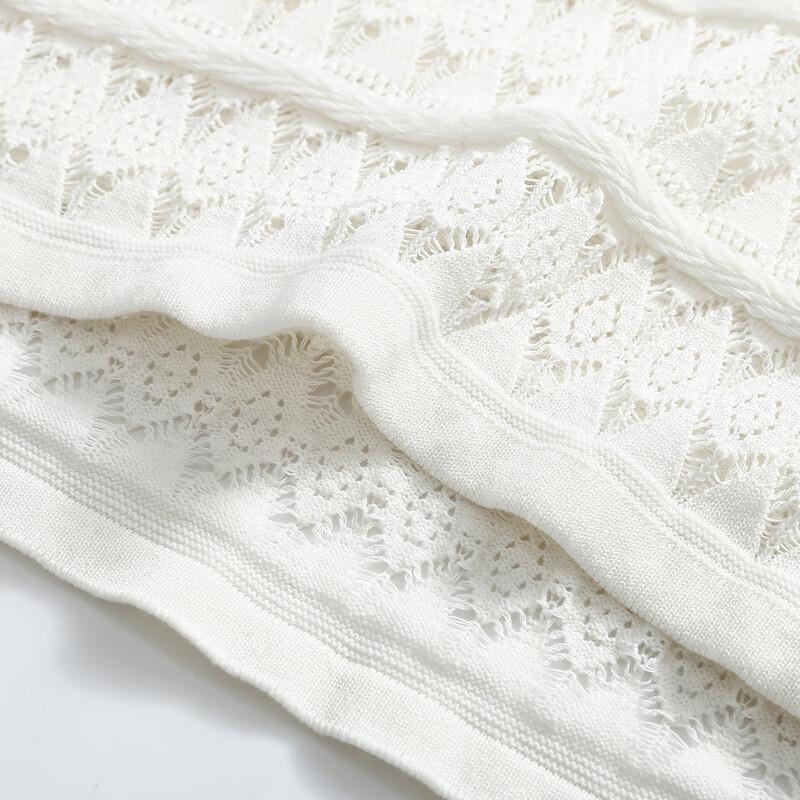 Shetu Women's Hollow Out Short Sleeve Knit Top