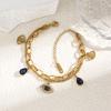 Colorfast Korean-Japanese Titanium Steel Women's Bracelet - Versatile, Fashionable Hand Jewelry.