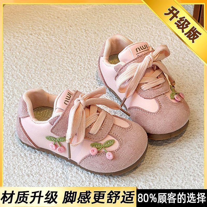 Girls' sports shoes 2025 autumn new children's lightweight soft-soled casual shoes little girl soft-soled non-slip Forrest Gump shoes