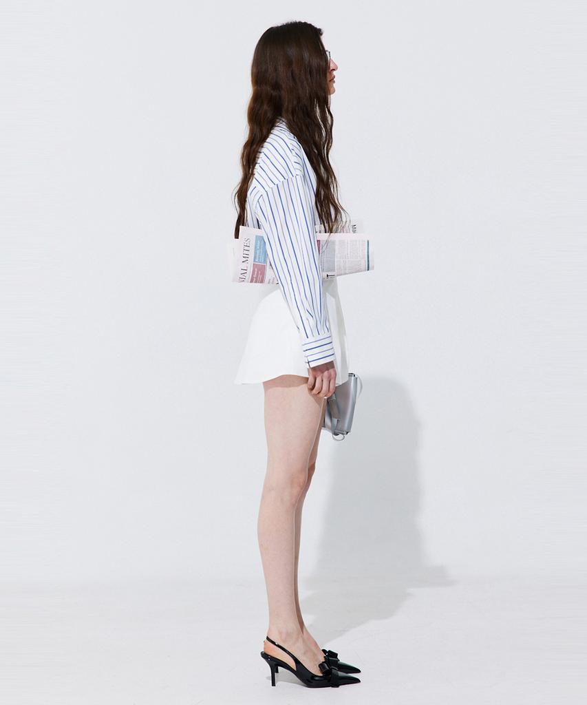 WNDERKAMMER Tuck Skort_White (Tuck Skirt Pants_White)