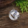 New enamel color hollow geometric petal elastic ring women's simple high-end versatile flower ring