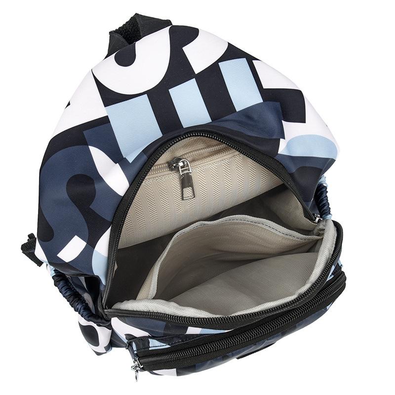 Printed Backpack Women's Lightweight Chest Bag Water-repellent Travel Backpack