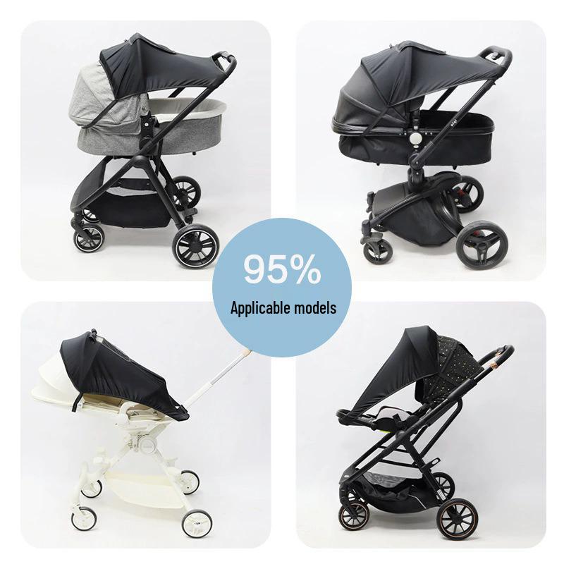 Universal Two-Way Baby Stroller Sunshade with UV Protection and Heat Insulation