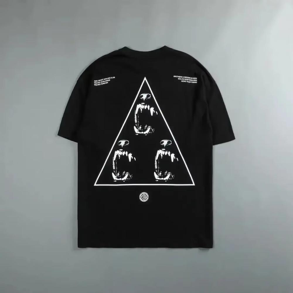 Darc Sport Vlci Gym Trička Nadměrná Cvičební Fitness Darcsport Pánské Oblečení Grafický DTG Potisk Darcs Sport Vlčí Trička