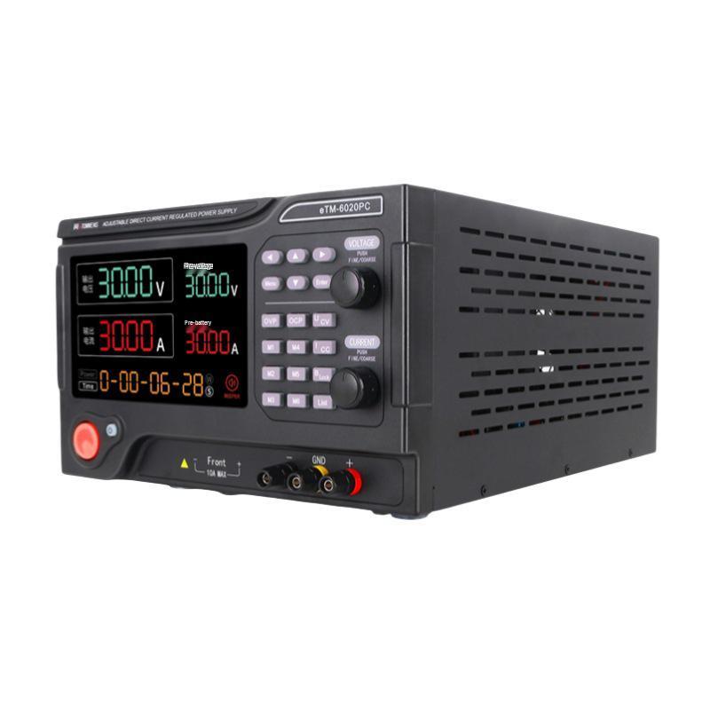 Tongmen PC Adjustable DC Power Supply with Programmable Remote Control for High Power Testing and Maintenance.