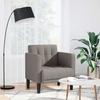 Armchair with Armrests Taupe 53 cm Fabric