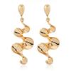 Versatile Irregular Geometric Hollow Gold Earrings for Women