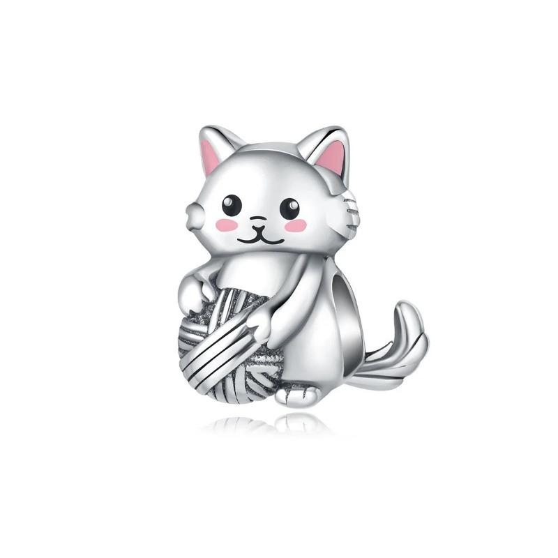 Copper Animal Charms Bear Rabbit Dog Panda Elephant Pig Kapibala Beads Pendants Fit Bracelet Diy Fine Jewelry Gift