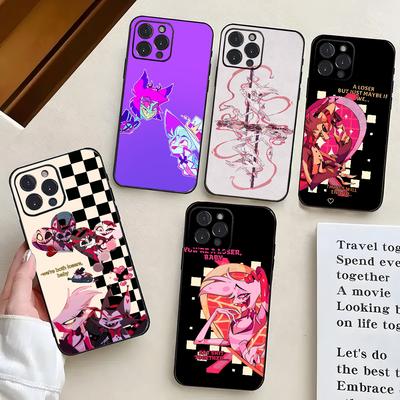 1PC Cartoon Hazbi Hotel Phone Case Silicone Soft For iPhone 16 15 14 13 12 11 X XR Plus Pro Max Plus