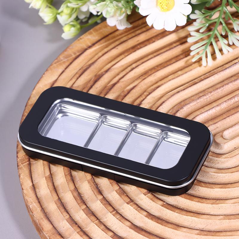 Empty Magnetic Eyeshadow Palette Refillable Black Clear Makeup Storage Case Box Diy Cosmetic Lipstick Foundation Blush Container