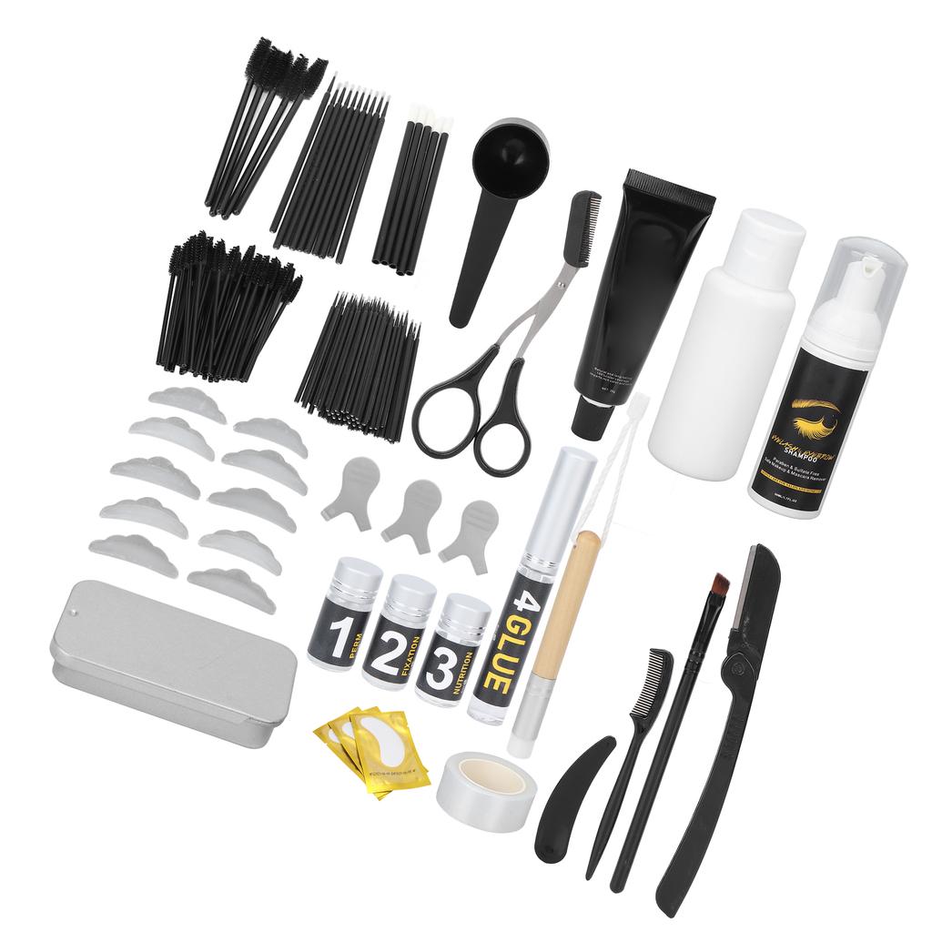 3 in 1 Wasserdichte Augenbrauen-Tönung Dauerwimpernlift Tönungsset Semi-permanentes Wimpern-Curling-Set