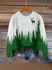 ZJW908-YT2 3D Print Christmas Pullover Sweater