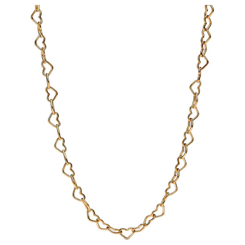 Pandora Heart-shaped chain necklace for women 363334C00 золотой