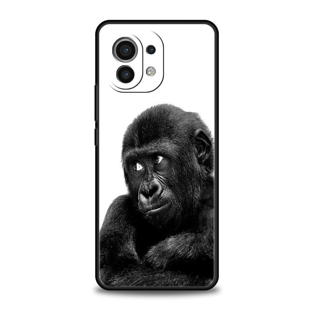 Cute Funny Monkey Phone Case For Xiaomi Mi 17 15T 15 14 14T 13T 12T Pro 12 13 Lite 5G 11T Poco X6 X7 X5 Pro Soft Cover