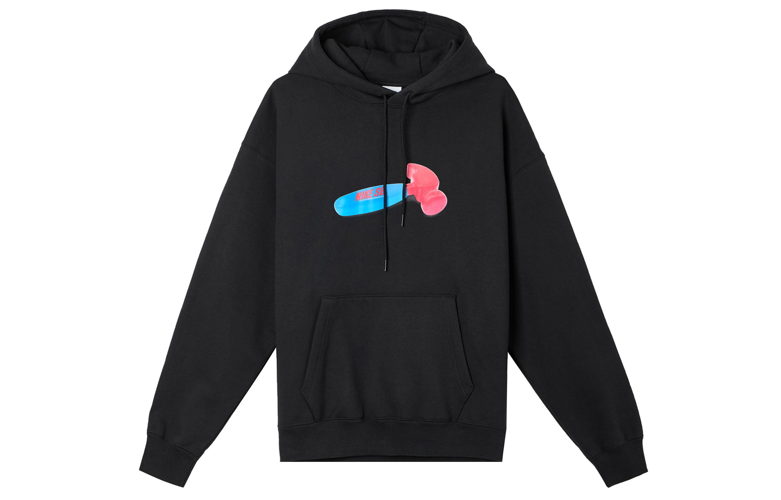 Nike Sweatshirts Unisex Black Hooded Moderate Regular FQ2193-010 XL