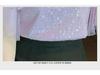 Women's Short Sleeve Sequined Chiffon V-Neck Shirt - Elegant, Fashionable, Loose Fit Top for Mature, Fairy-Inspired Summer Style