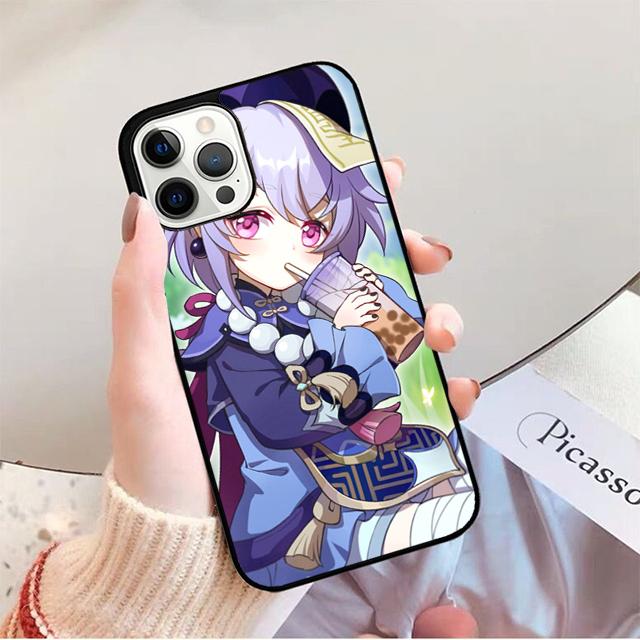 Genshin Impact Qiqi Phone Case For iPhone 17 Air 16 15 14 13 12 Pro Max Plus Max Cover Shell coque