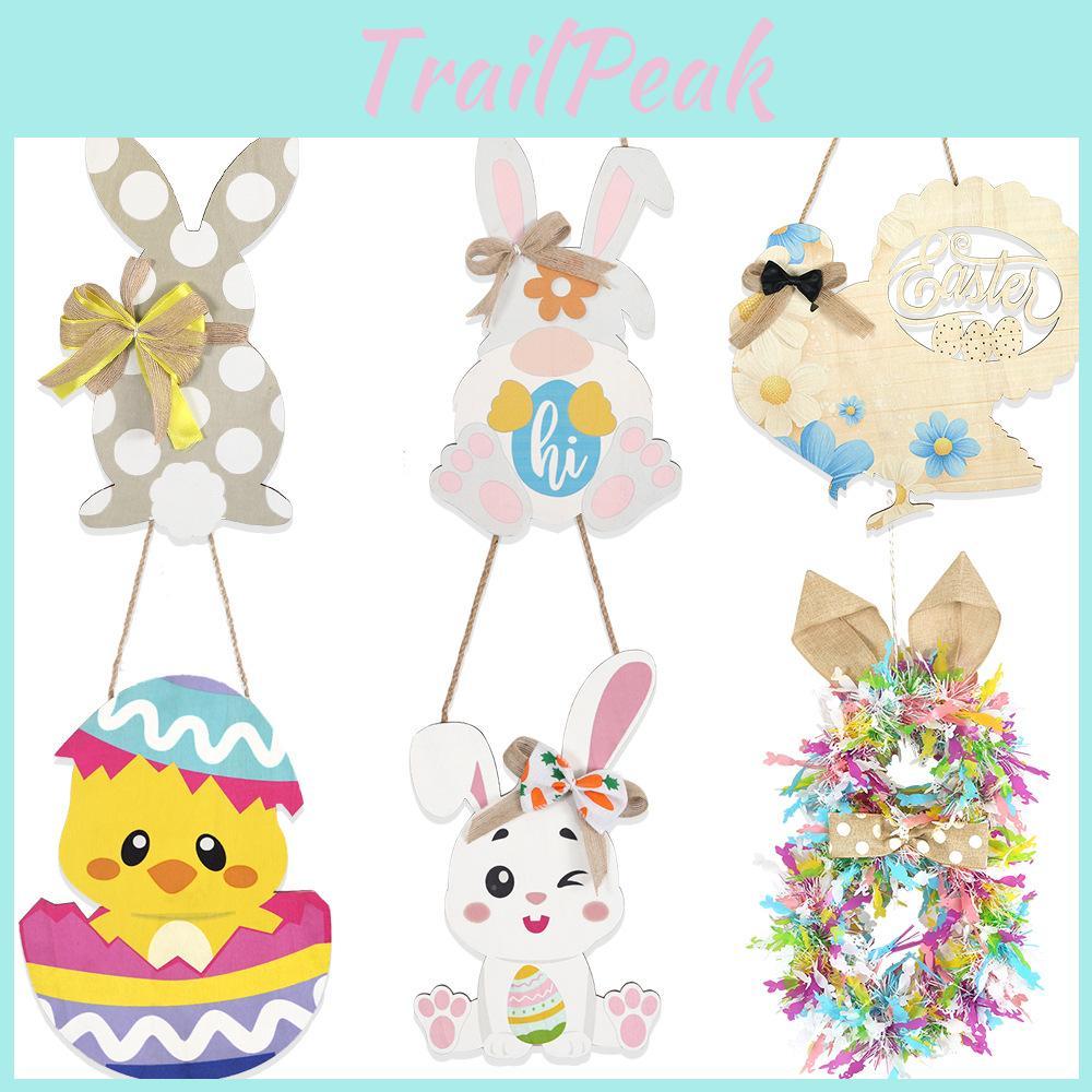 Egg Delightful Easter Chicken Wooden Door Hanger For Holiday Celebrations And Decor