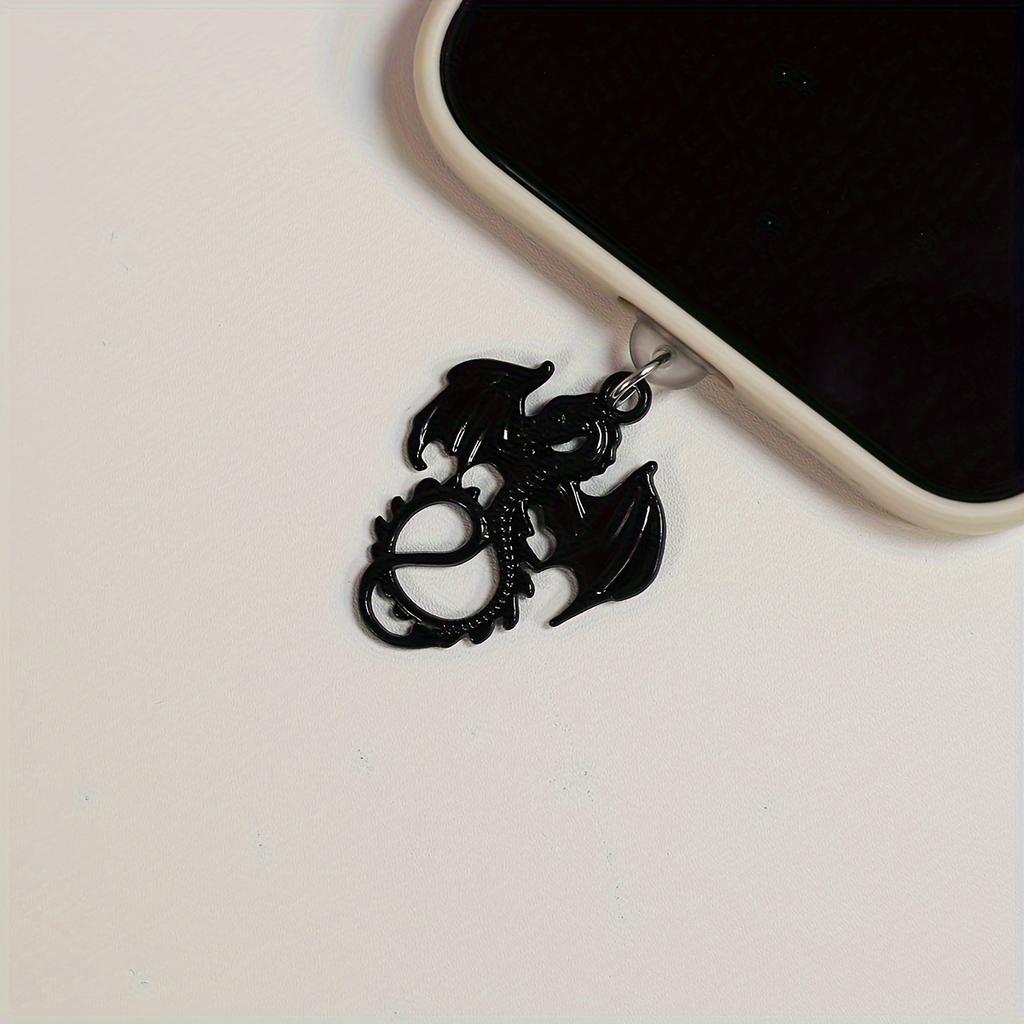 Flying Dragon Pendant Keychain Phone Dust Cover Decorative Accessory Suitable for IPhone for Samsung Type-C Charging Port