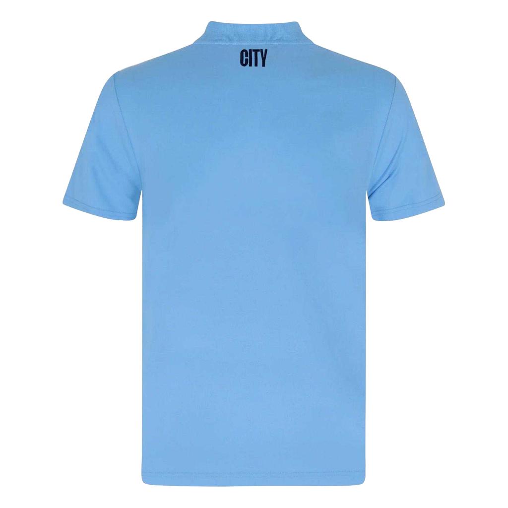 Manchester City FC Mens Crest Polo Shirt