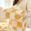 Cross-border Flannel Plaid Milk Velvet Summer Air Conditioning Blanket
