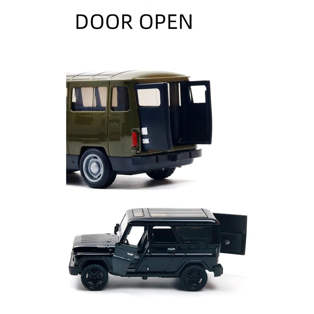 1/36 UAZ Travelers Bus in Lega Modello di Auto Giocattolo in Metallo pressofuso Veicoli per Tour Cittadino del Traffico Modello di Auto Simulazione Pull Back Regalo per Bambini