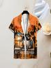 Men'S Summer Hawaiian Shirt with Print Designs, Perfect for Beach Outings And Casual Wear