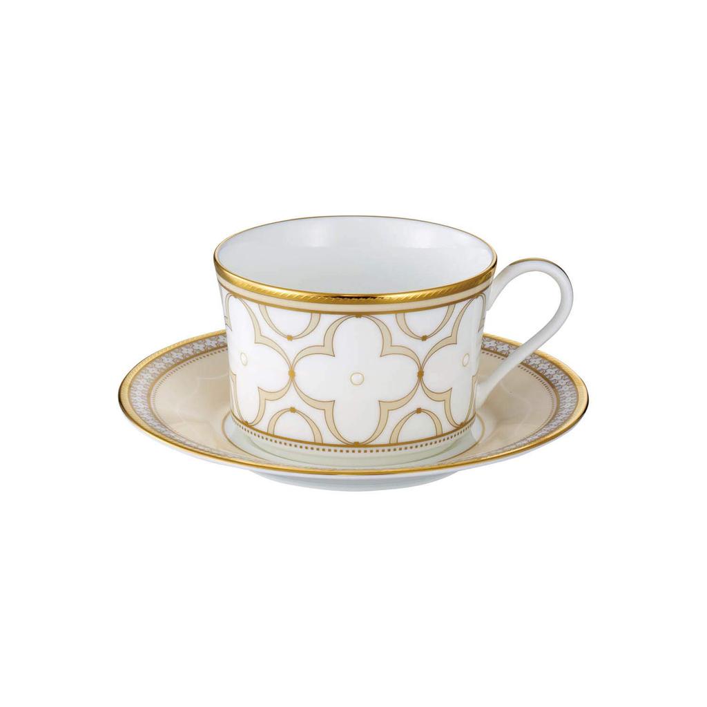 Noritake Cup Saucer Pair Coffee and 245cc Trefolio 2 Customers Bone China & (color-changing Set) (for Tea) Approx. Gold/Platinum Gold/Platinum