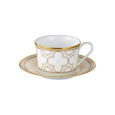 Noritake Cup Saucer 245cc Trefolio Gold 1 Customer Gold Bone China & (Coffee Tea) Approx. T93686/4945