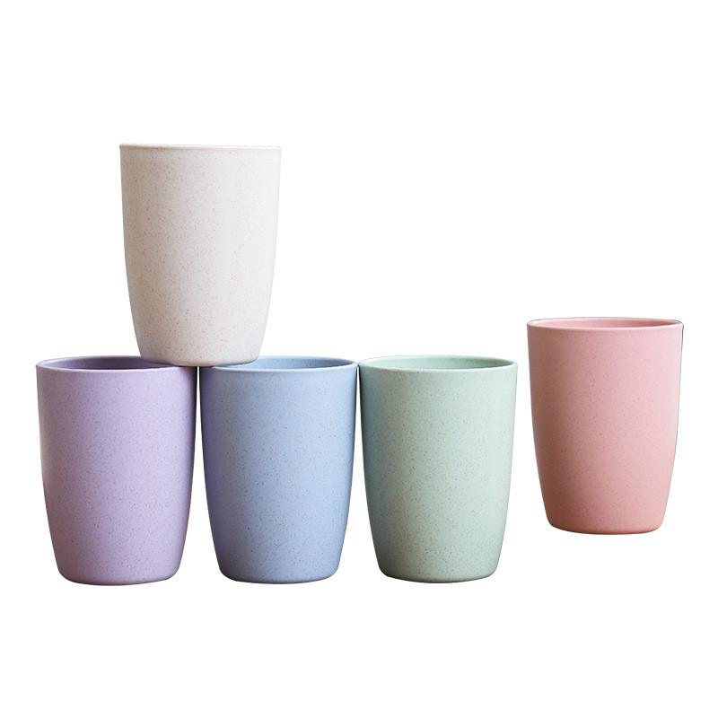 Wheat Straw Circular Mouthwash Cup With Modern Design Suitable For Gifts