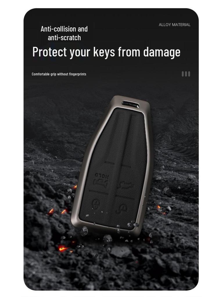 New 2023 Hongqi EQM5 Key Case & H7 Metal Shell Keychain for E-QM5 PLUS