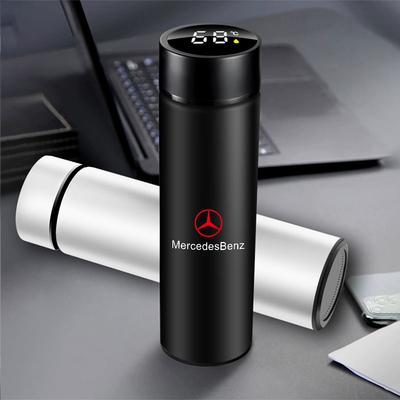 500ML Nerezová Inteligentní LED Termoska s Displejem Teploty Pro Mercedes Benz W176 W177 W204 W205 W212 W213 W206 X156