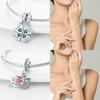 Authentic Green Fourleaf Shamrock Heart Star Shape Pink Ushaped Pendant Bead Charms Compatible With Bracelets copper Women Diy Fine Gift Accessory
