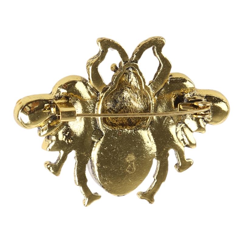 Lovely Crystal Bumble Honey Bee Insect Brooch Pins Collar Pin Lapel Pin Costume Jewelry for Women Kids Holiday Xmas Gift
