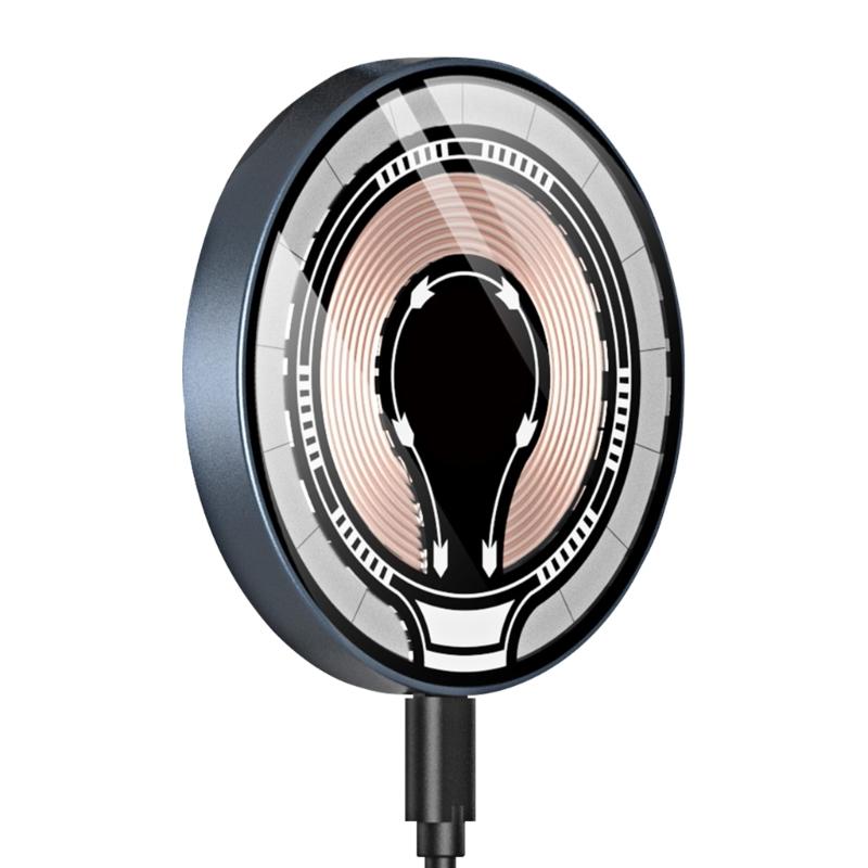 Upgraded Magnetic Wireless Charge Stand 15W Fast Charging Dock Station 3-in-1 Magnetic Wireless Charging Pad for Phone