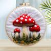 CHENISTORY Felt Painting DIY Wool Embroidery Kit Funny Floral Craft Painting DIY Wool Needle Felt Picture Kit Gift Artwork New