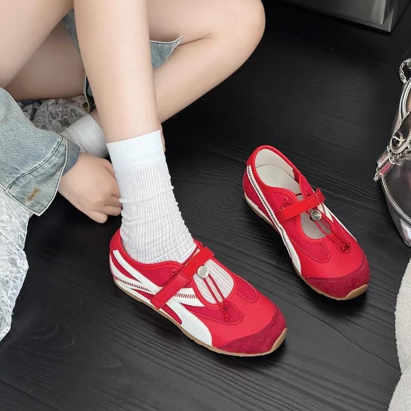 Ballet Retro Style Niche Mary Jane Women's Shoes Summer Thin Breathable Mesh Versatile Lightweight Board Shoes