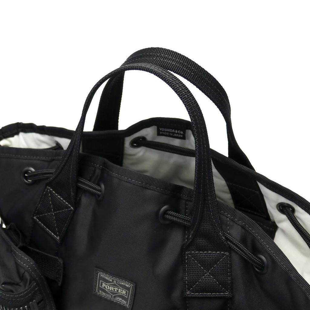 ALL SCARF TOTE with POUCHES 2WAY Tote Bag Black [PORTER] 502-05960