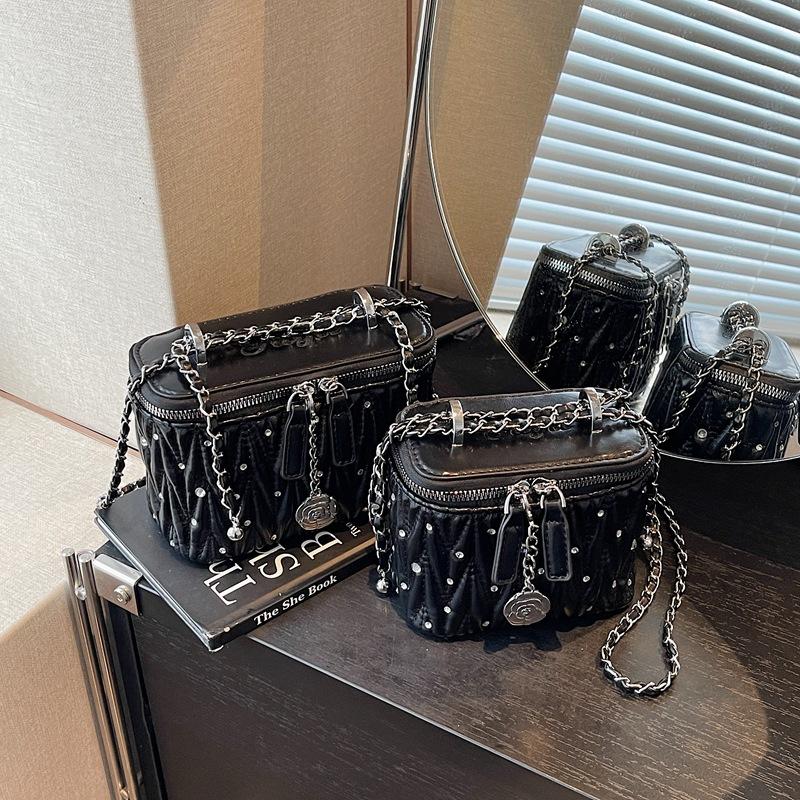 

Bag Women s Box Bag Versatile Messenger Bag Shoulder Bag Small чорний