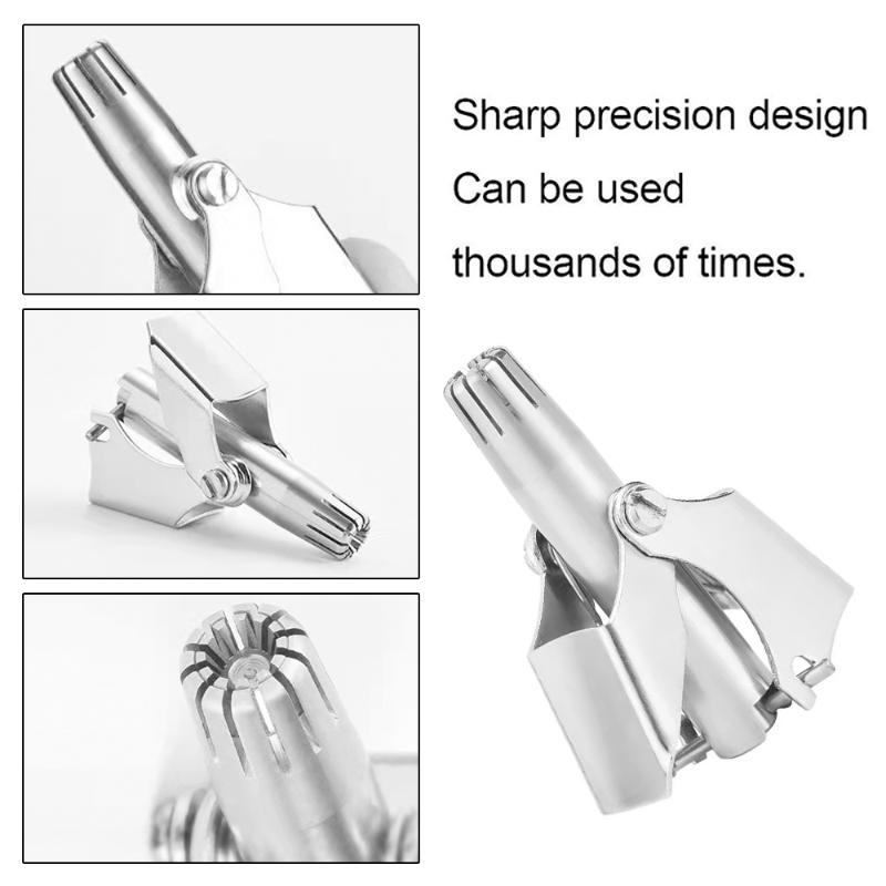Nose Hair Ear Trimmer For Men Stainless Steel Manual Washable Portable Tondeuse Nez Hair Remover Nose Vibrissa Razor Shaver