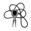 Vintage Bolo Tie Western Antique Crack Stone Cowboy Pendant Shirt Chain Collar Necktie Leather Rope Jewelry Necklace