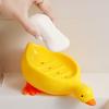 1 Stück Niedliche Enten Seifenschale Selbstentwässernde Kunststoffablage Badezimmer Aufbewahrungsregal Keine Wasseransammlung Perfekt für Dusche Waschbecken oder Badewanne