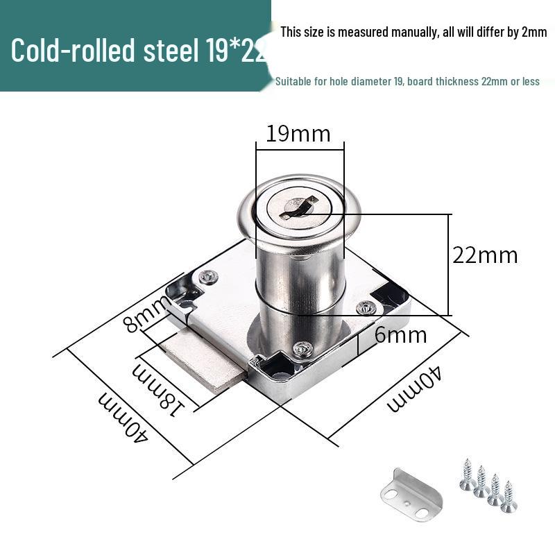 Zinc Alloy Cabinet & Drawer Cam Lock for Double Doors