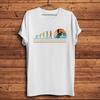 Evolution of Unisex Skiing Basketball Surfing Fishing Funny T ShirtVintage Casual Short TShirtUnisex Tee Breathable Print