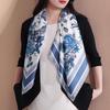Women's Vintage Paisley Faux Silk Scarf: Versatile Headband, Hair Tie, Bag Accessory for Spring & Autumn.