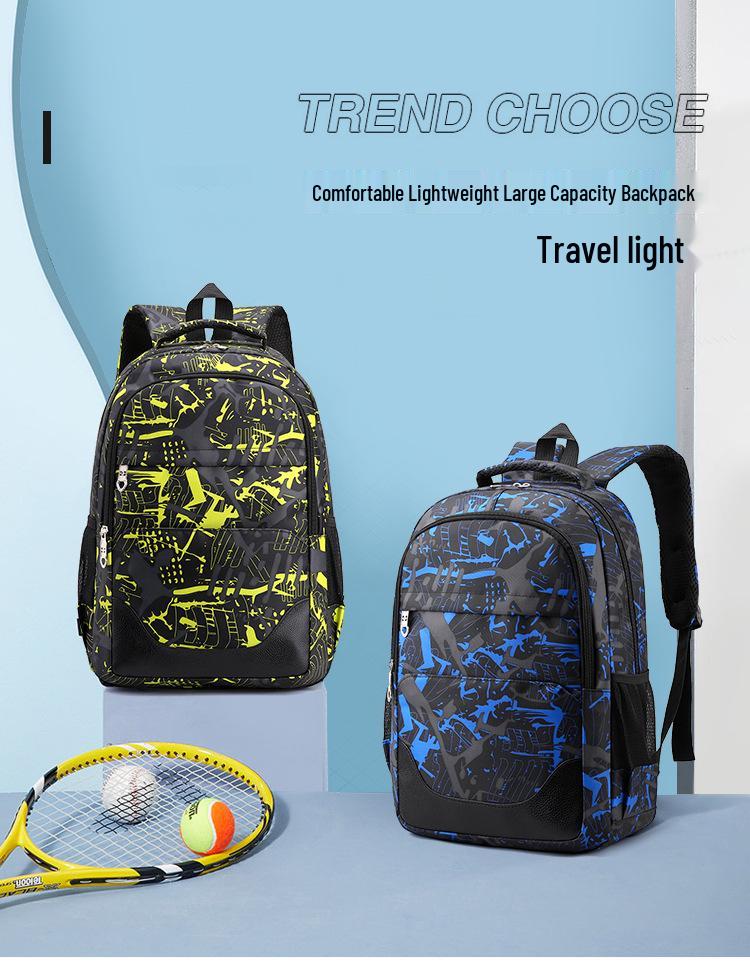 Unisex Academy-Style Student Backpack Set: Large Capacity, Comfortable for Junior & High School, Ideal for Casual Travel