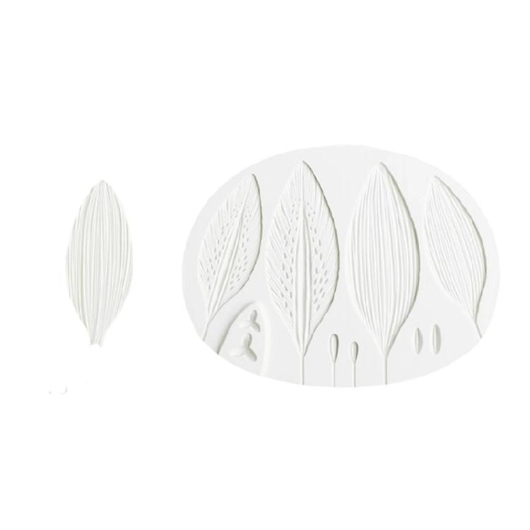 Flexible Silicone Mold For Handcrafted Sugar Flower And Leaf Cake Embellishments Baking Tool Kitchen Gadget