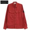 Red Garment Dye Long Sleeve Shirt Tops M RedUsed