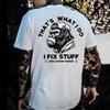 Gorilla Letter Pattern Cotton Tshirt Unisexs 2026 Summer Retro Neutral Short Sleeved Casual Streetwear Trend Top