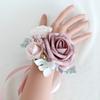 5Pcs Rose Wrist Corsages Wristband for Bridal and Bridesmaid, Wrist Corsages for Wedding Ceremony Anniversary Proms
